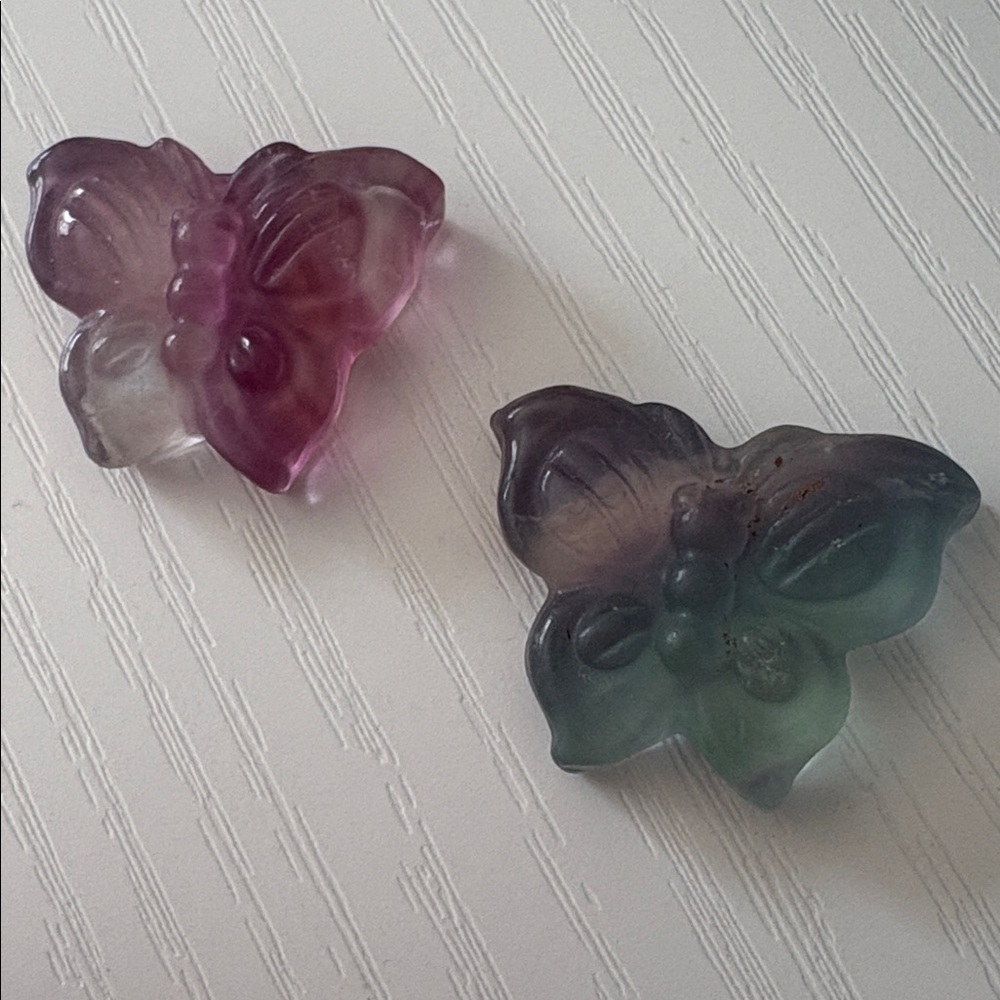 Two Fluorite Butterflies